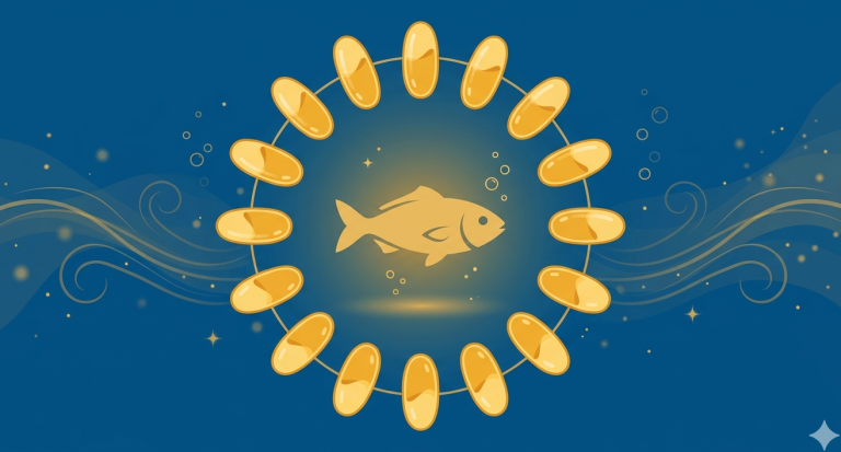 Omega-3 fish oil capsules